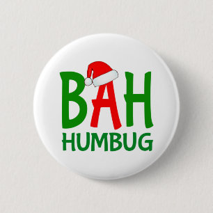 Design för humbug ebenezer scrooge knapp