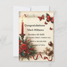 Design för inbjudan till inbjudan till behörig Blo