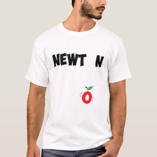 Design för Isaac Newton gravitationtext T Shirt