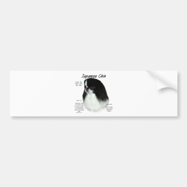 Design för japansk chinhistorik bildekal (Framsidan)