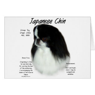 Design för japansk chinhistorik hälsningskort