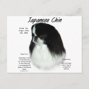 Design för japansk chinhistorik vykort