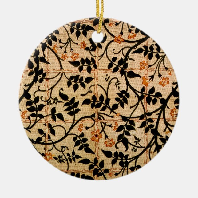 Design för jasminslingagardin, 1868-70 (den julgransprydnad keramik (Framsidan)