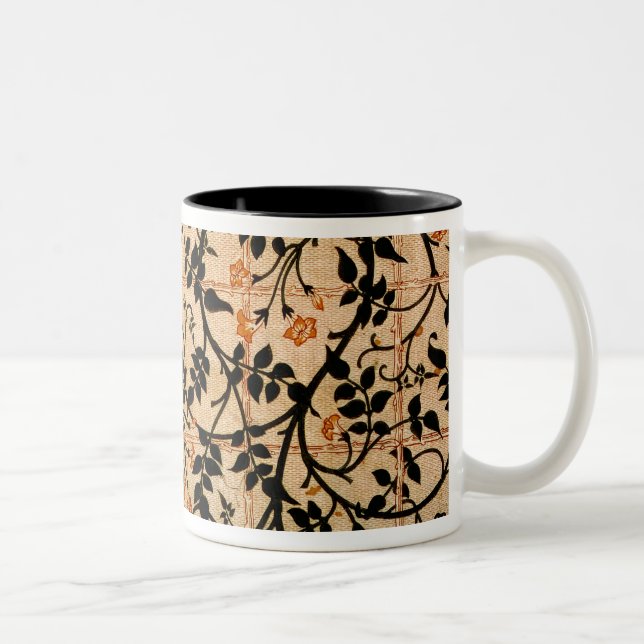 Design för jasminslingagardin, 1868-70 (den Två-Tonad mugg (Höger)
