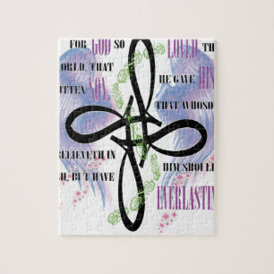 Design för John 3:16tatuering Pussel