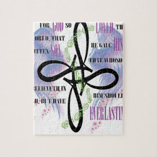 Design för John 3:16tatuering Pussel