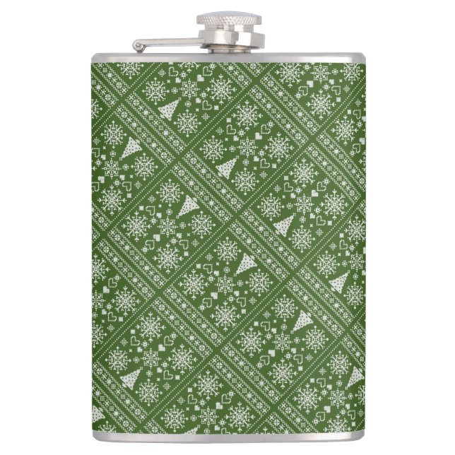 Design för jullägget Älskare Kor Mönster Fickplunta (Framsidan)