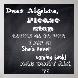 design för "kärn algebra" poster