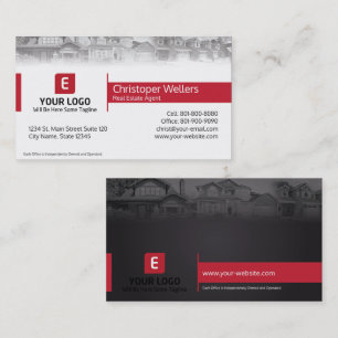 Design för Keller Williams fastighetvisitkort Visitkort