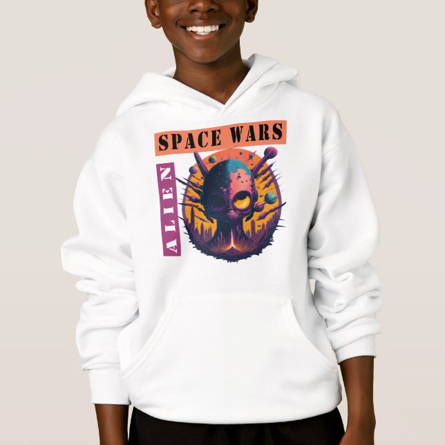 Design för Kids Hoodi Space T Shirt (Framsida)