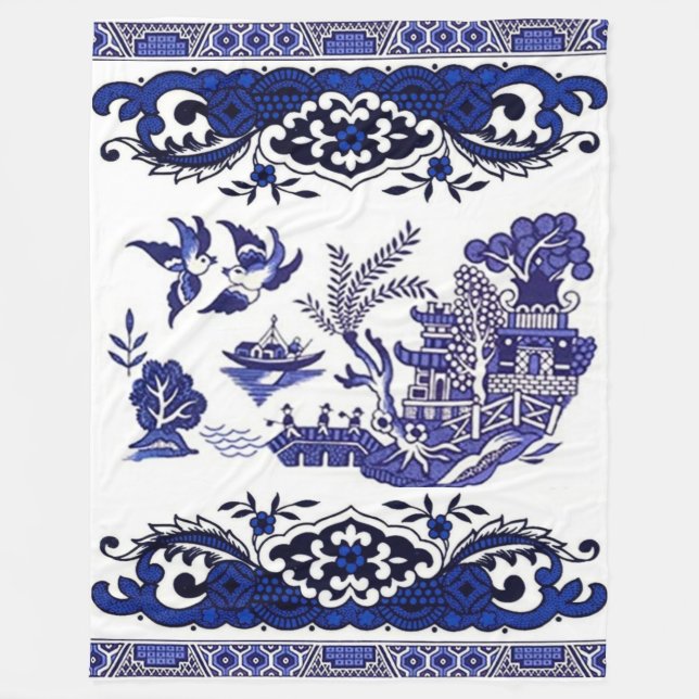 Design för klassikerblåttpil fleecefilt (Framsidan)