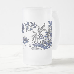Design för klassikerblåttpil frostat ölglas