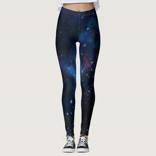 Design för konst för galaxNebulautrymme Leggings (Framsida)