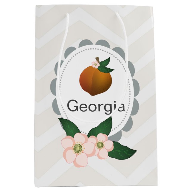 Design för konst för Georgia persikafrukt (Framsidan)