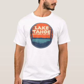 Design för Lake Tahoe vintage resordekal T-shirt