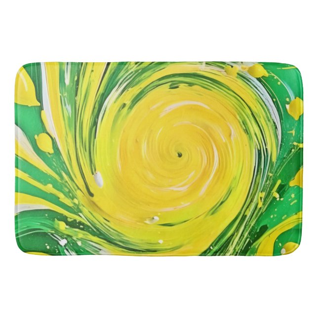 Design för Lemon-Tornadot Badrumsmatta (Framsidan)
