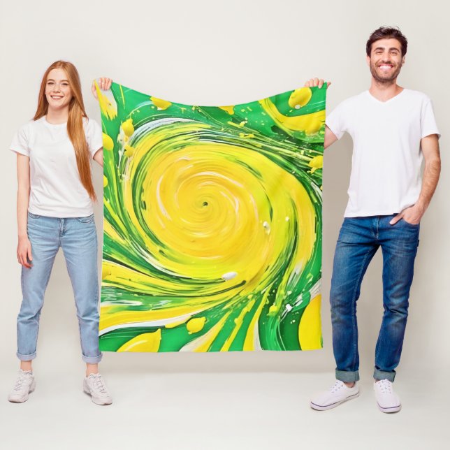 Design för Lemon-Tornadot Fleecefilt (På plats)