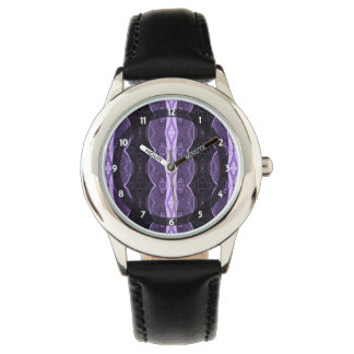 design för lilasvartabstrakt armbandsur