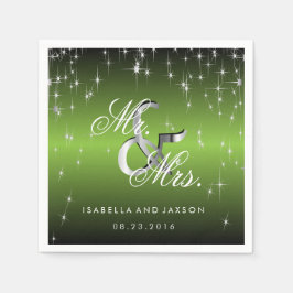 Design för Ljus med grön stjärna Pappersservett