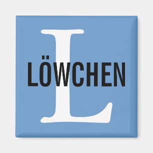 Design för Löwchen avelMonogram Magnet