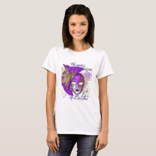 Design för Mardi Gras Krewe utslagsplatsskjorta Tee Shirt