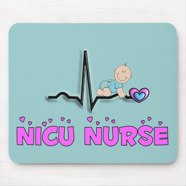 Design för NICU-sjuksköterska QRS Musmatta (Framsidan)