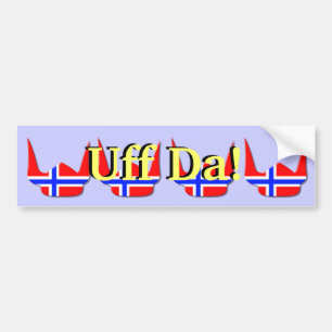 Design för norge för hjälmViking flagga Bildekal