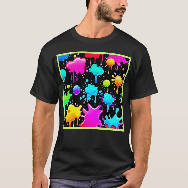 Design för nyfärgningsdrivrutiner t shirt (Framsida)