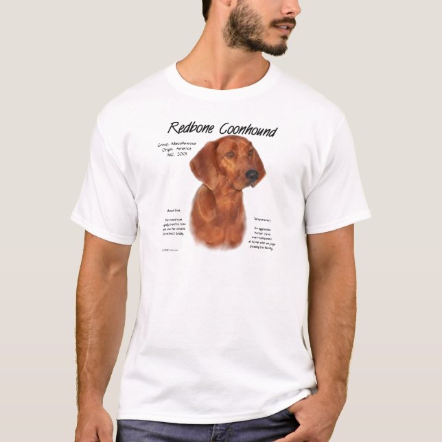 Design för ombenskonhound-historik tee (Framsida)