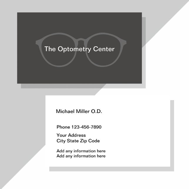 Design för optometri-visitenkort visitkort (Skapare uppladdad)