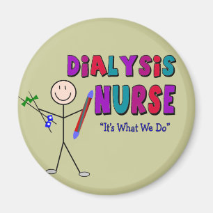 Design för person för Dialysissjuksköterskapinn Magnet
