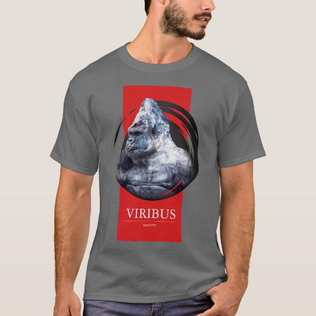 Design för personligberggorilla t shirt (Framsida)