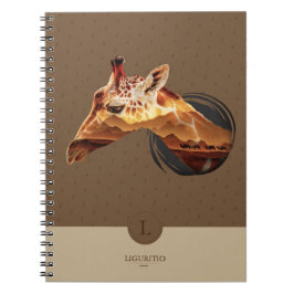 Design för personligökengiraff anteckningsbok