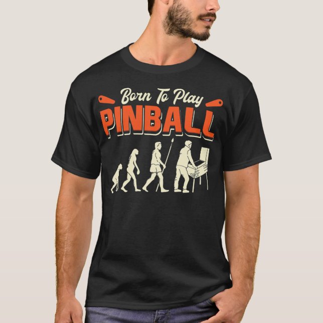Design för Pinball Game Pinball Player  T Shirt (Framsida)