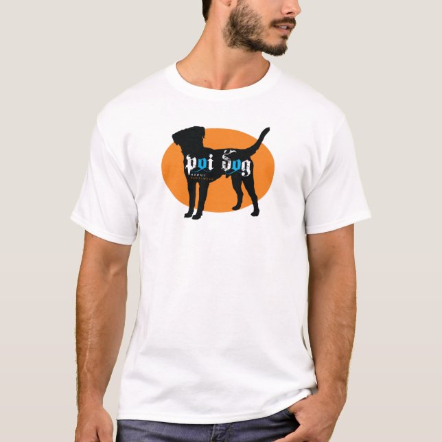 Design för Poi-hundHawaii logotyp Tee Shirt (Framsida)