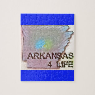 Design för pride för karta "för Arkansas 4 liv" Pussel