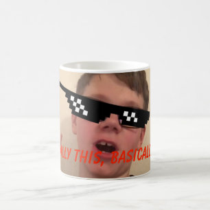 Design för Redstone Gamer64 YouTube mugg i stort