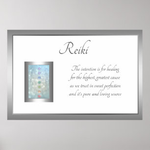 Design för Reiki diktkonst Poster