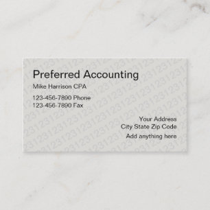Design för revisor CPA Visitkort