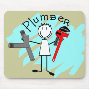 Design för rörmokarepinneperson musmatta