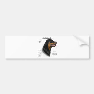 Design för rotweiler-historik bildekal