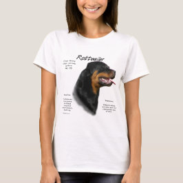 Design för rotweiler-historik tee shirt