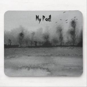 design för samtida abstrakt, svart och Mousepad Musmatta