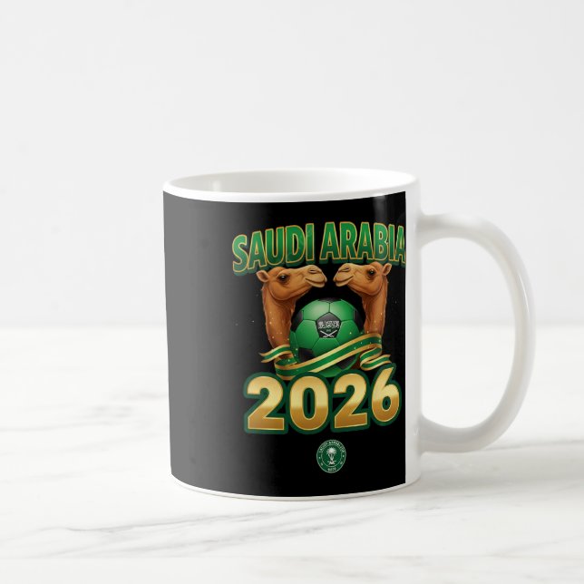 Design för Saudiarabiens fotbollslag 2026  Kaffemugg (Höger)