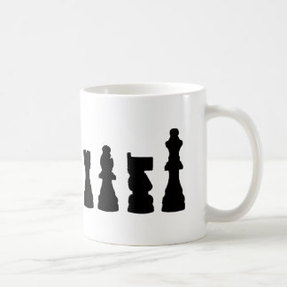 Design för schackbietsilhouette kaffemugg