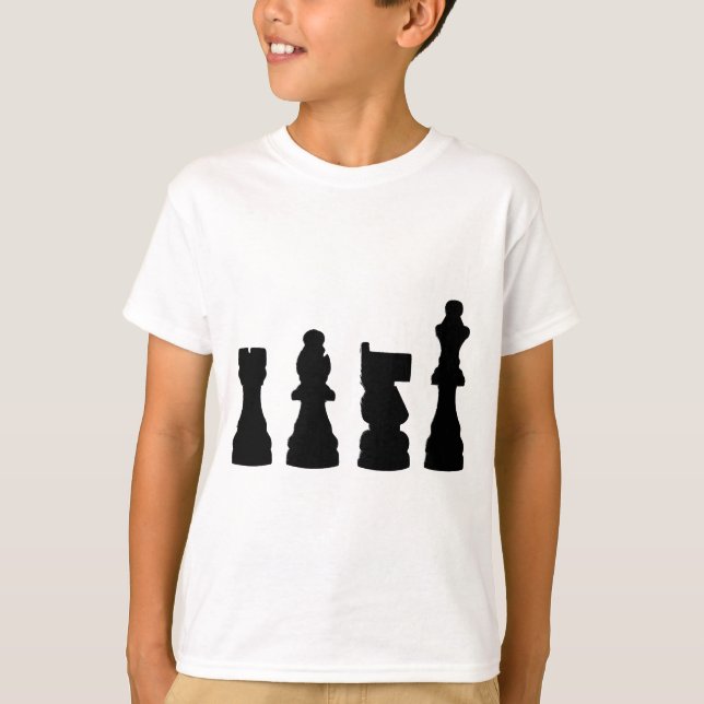 Design för schackbietsilhouette t-shirt (Framsida)