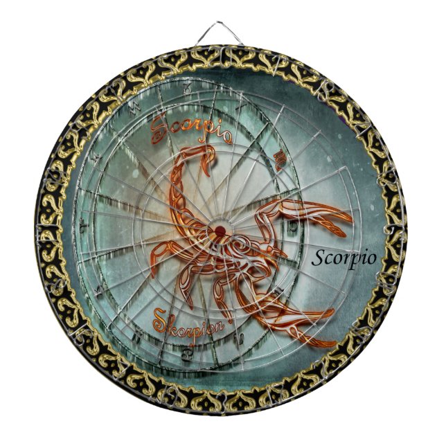Design för ScorpioZodiacastrologi Darttavla (Framsidan)