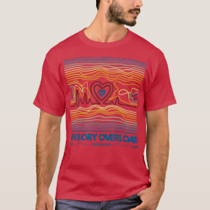 Design för sensorisk överbelastning av autismens m t shirt