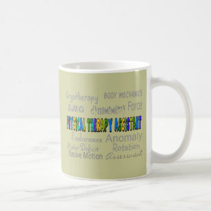 Design för sjukgymnastikassistent"terminologi" kaffemugg