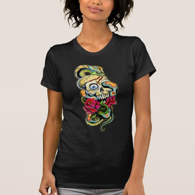 Design för skalleormro tee (Framsida)